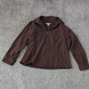 Croft & Barrow Dark Brown Women's Blazer
